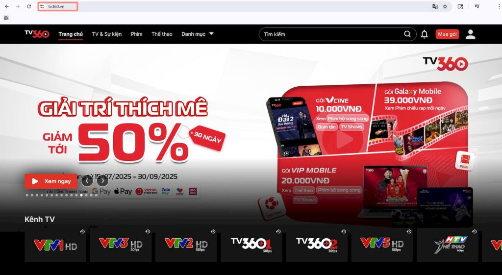 cách xem bóng đá trực tiếp