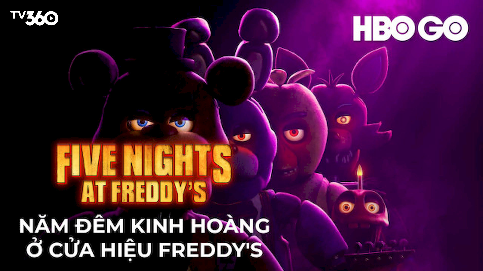 Linh vật Freddy Fazbear đáng sợ, một trong những mối đe dọa chính trong phim 