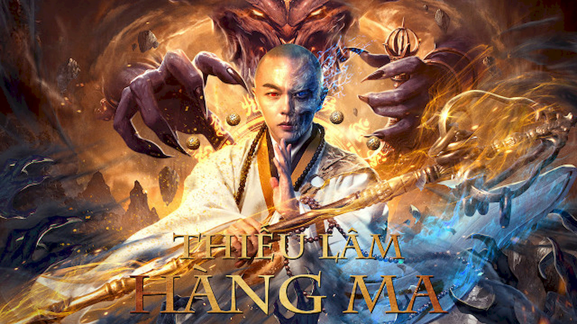 Tuệ Hải sử dụng cây Giáng Long pháp trượng, với những hiệu ứng đặc biệt, nhấn mạnh yếu tố huyền huyễn của phim