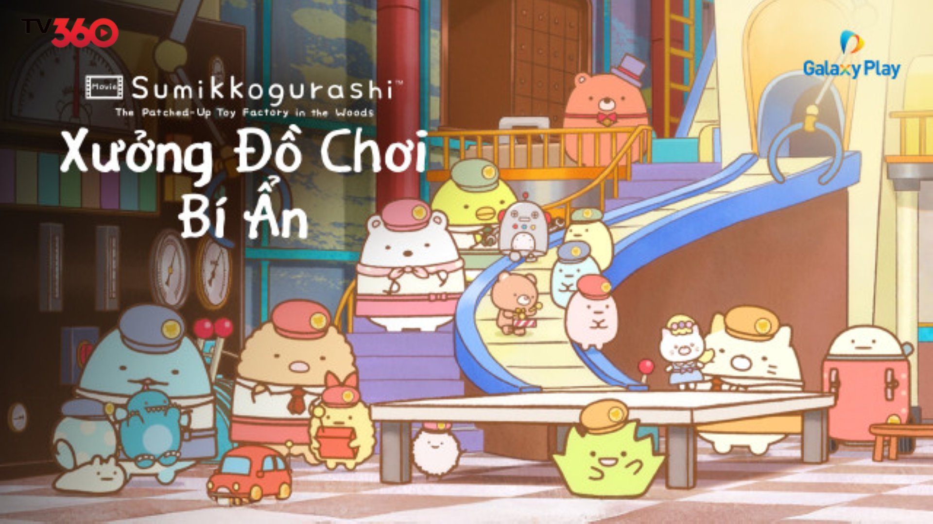 Các bạn Sumikko đang làm đồ chơi trong xưởng