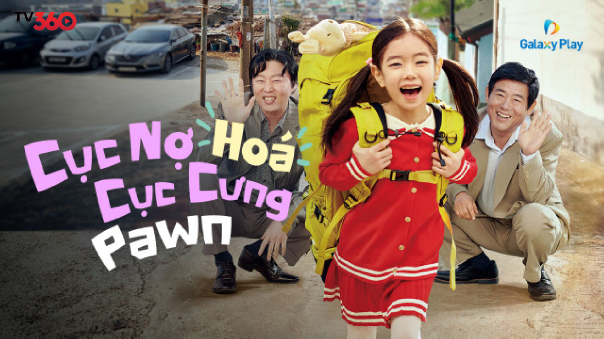 Cả ba nhân vật chính cùng nhau trong một khoảnh khắc vui vẻ