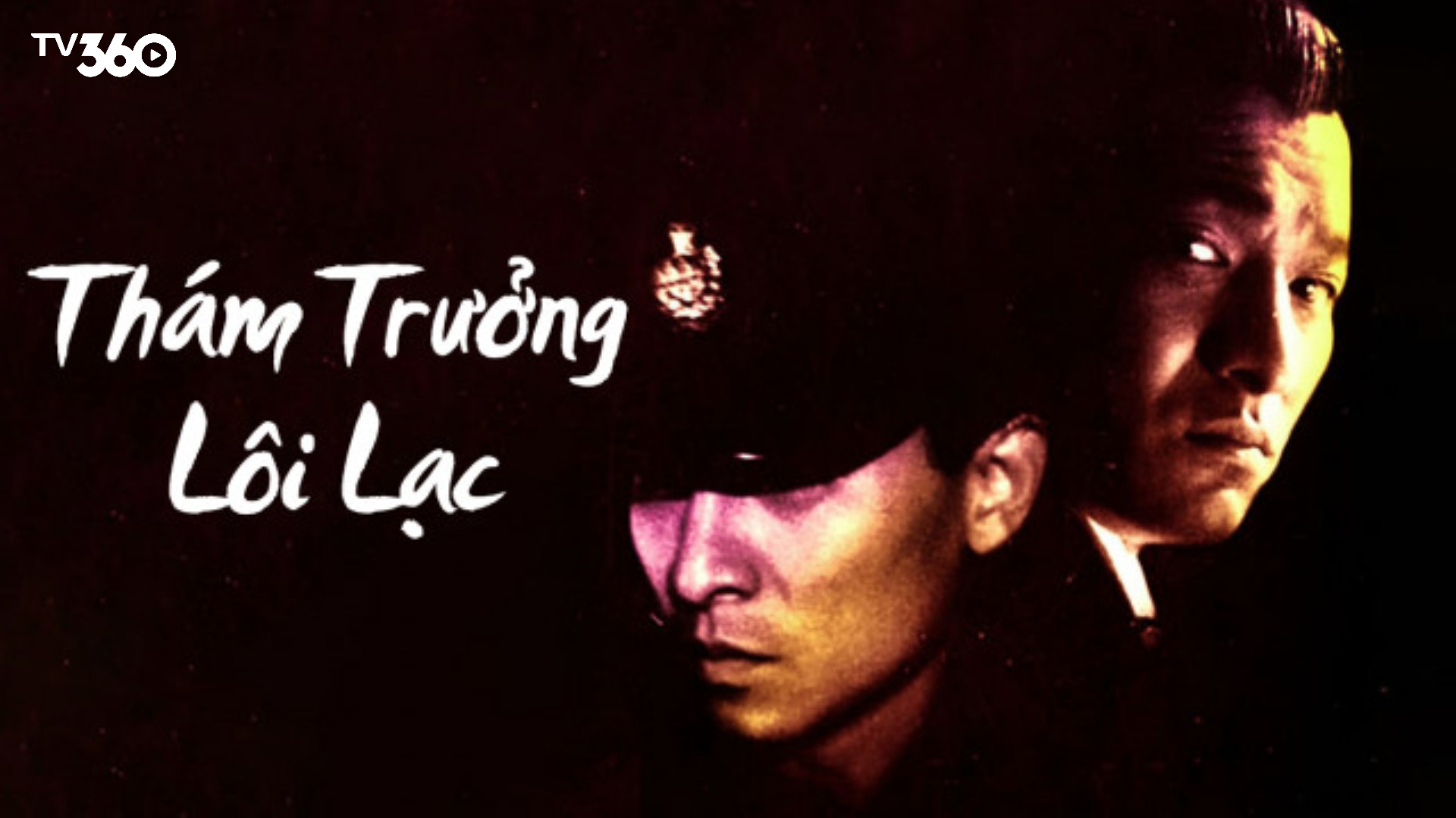 Lôi Lạc (Lưu Đức Hoa) trong bộ đồng phục cảnh sát, ánh mắt sắc sảo và đầy tham vọng