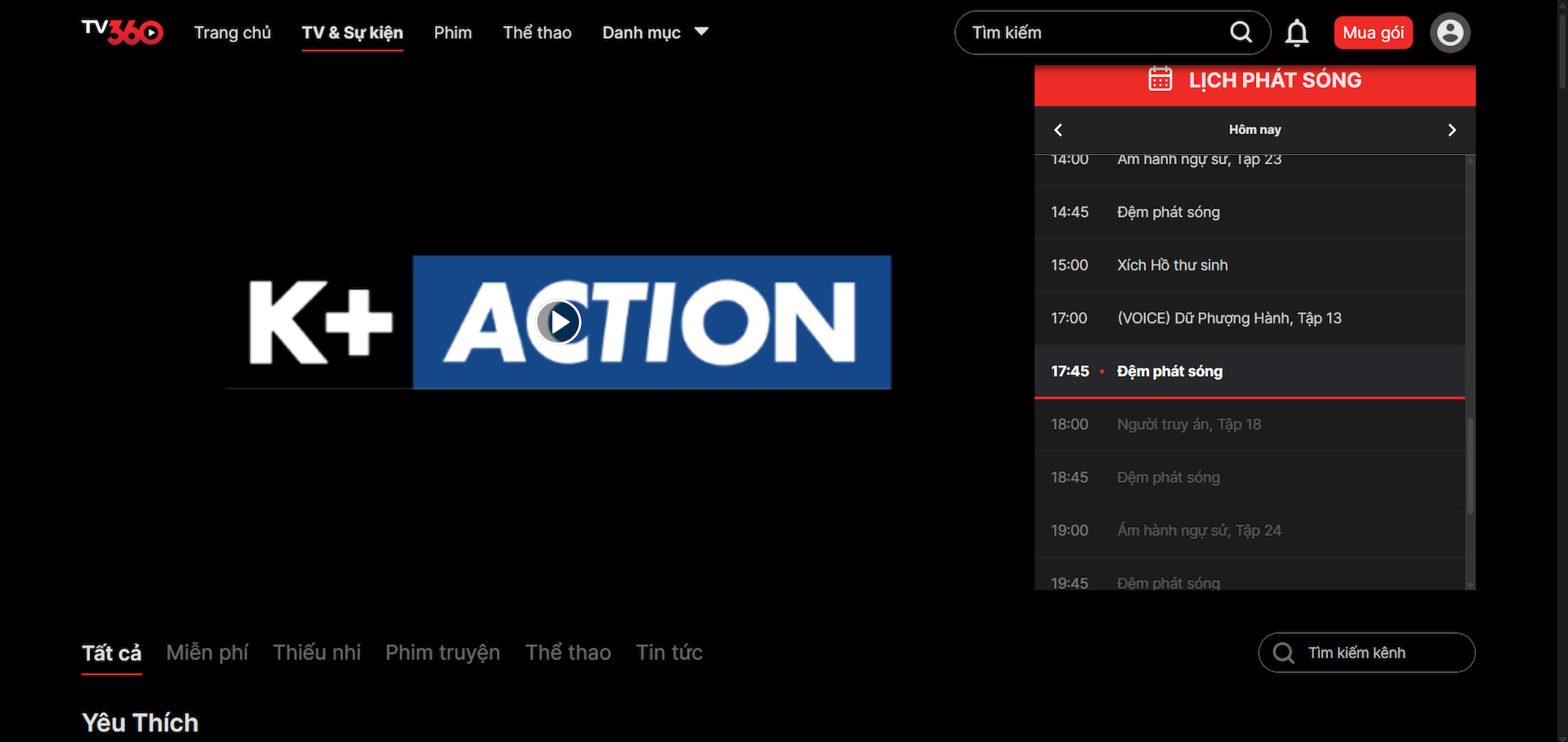 K+Action – Sự kết hợp giữa phim hành động mãn nhãn và các trận cầu Ngoại hạng Anh hấp dẫn