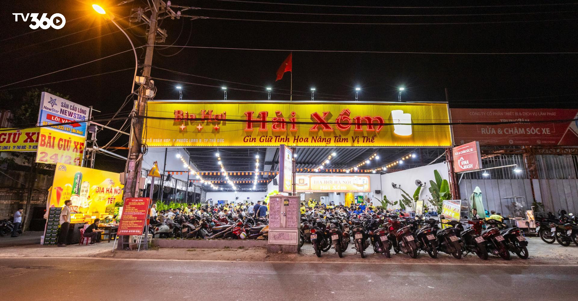 Bia Hơi Hải Xồm có diện tích lớn với 3-4 tầng với không gian thoáng đãng, rộng rãi