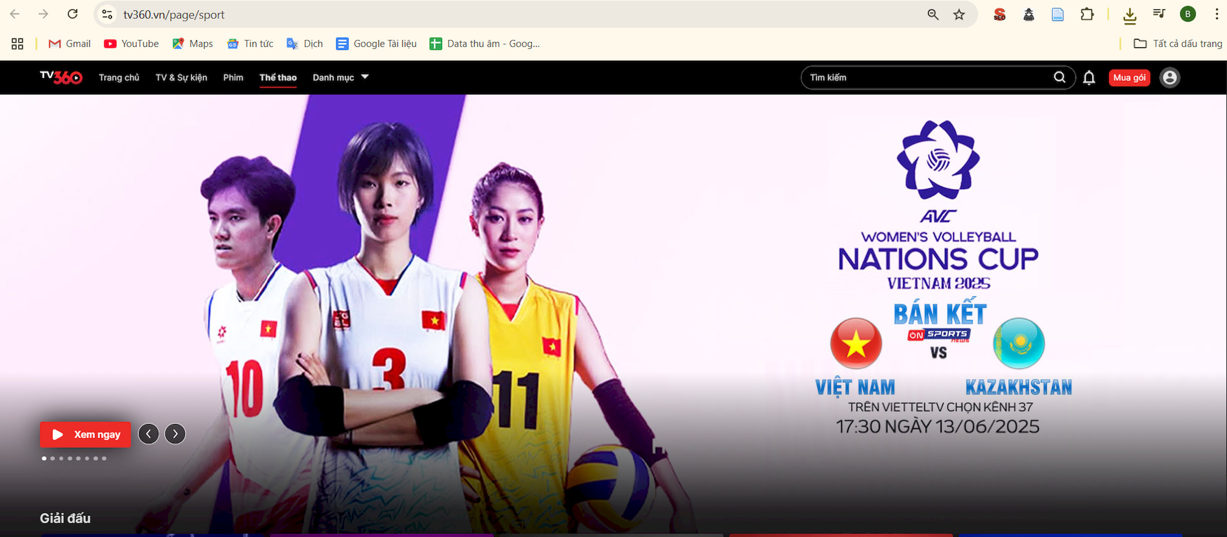Người dùng truy cập trực tuyến trang web TV360