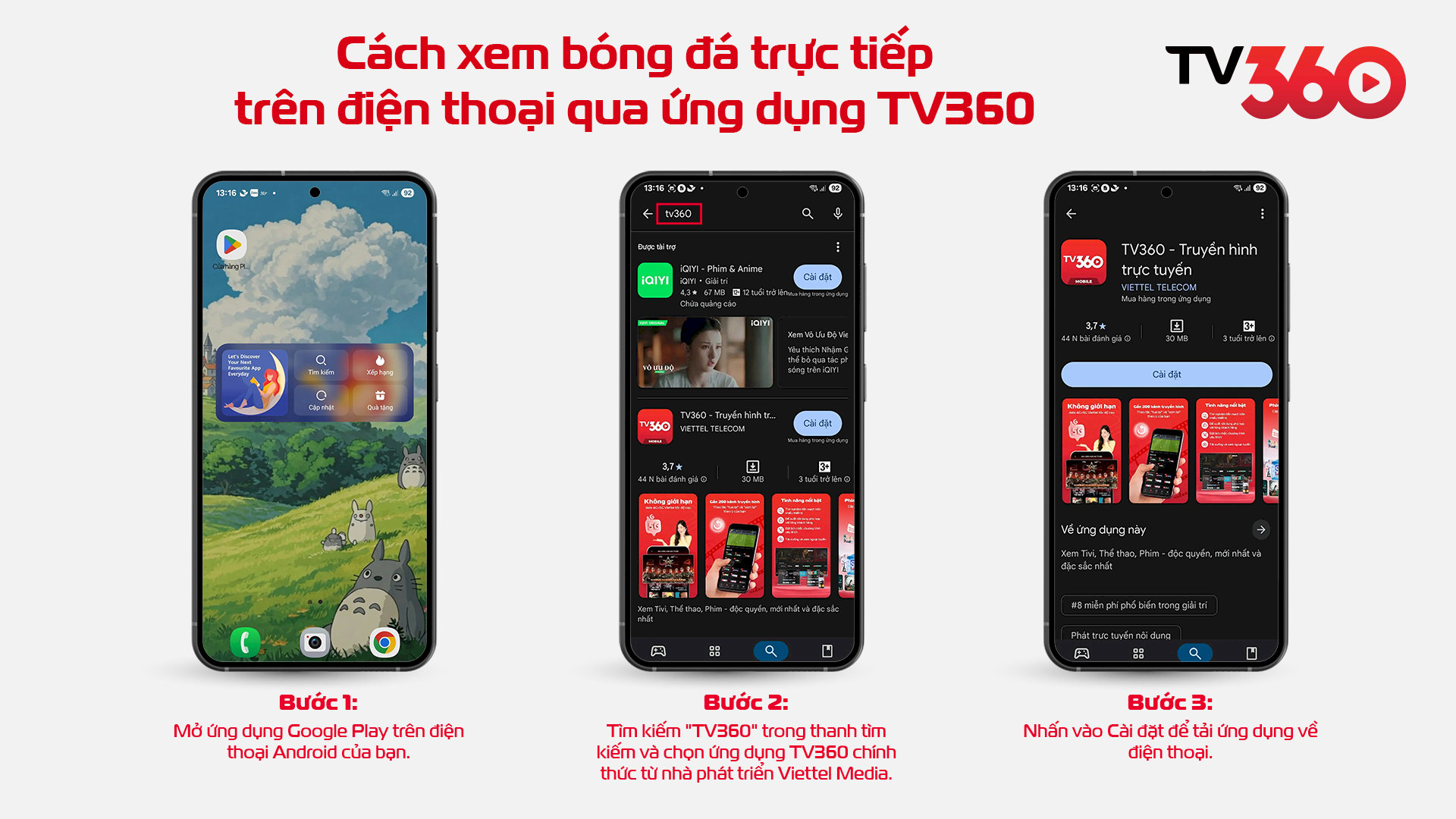 Tải ứng dụng TV360 trên Google Play