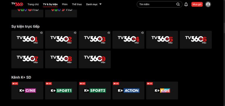 Luồng sự kiện TV360 – Xem trực tiếp bóng đá Châu Âu mọi lúc, mọi nơi