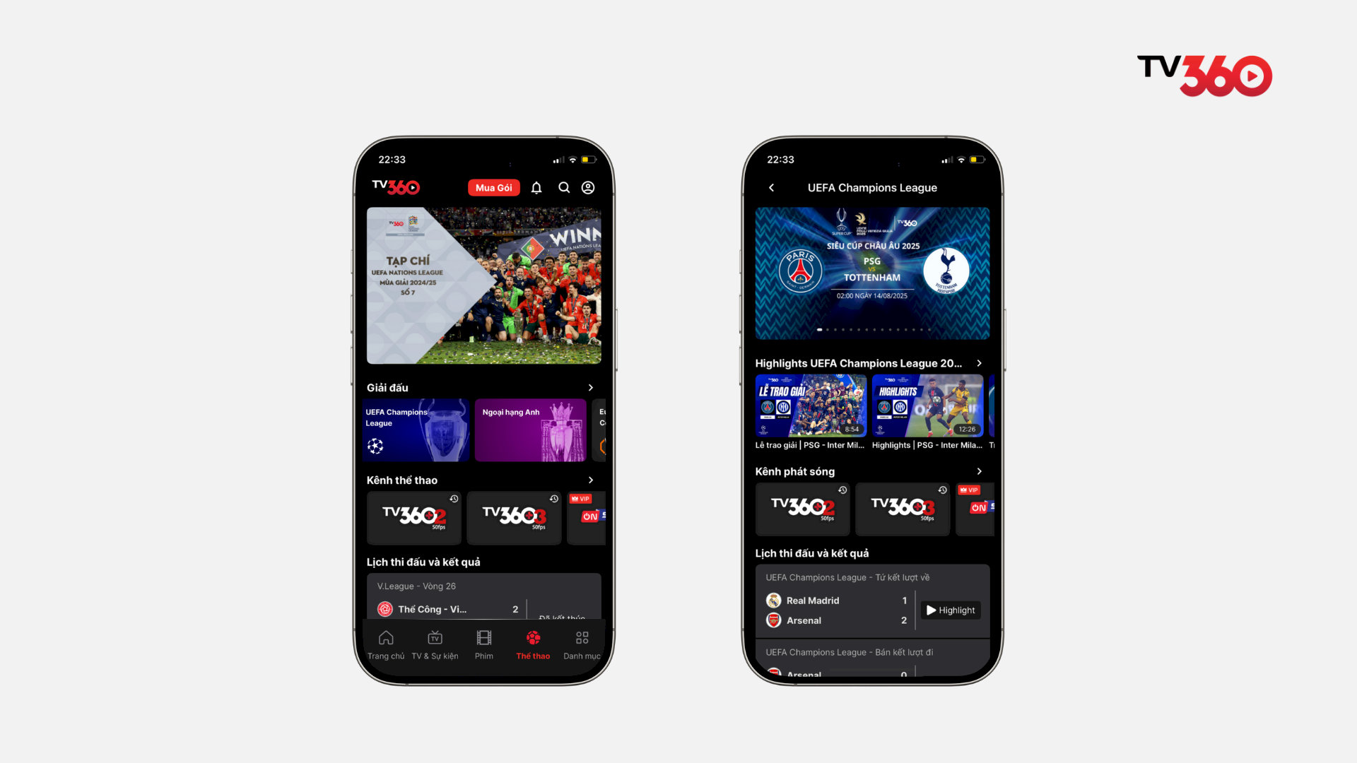 Cách xem bóng đá U23 Việt Nam trên ứng dụng TV360
