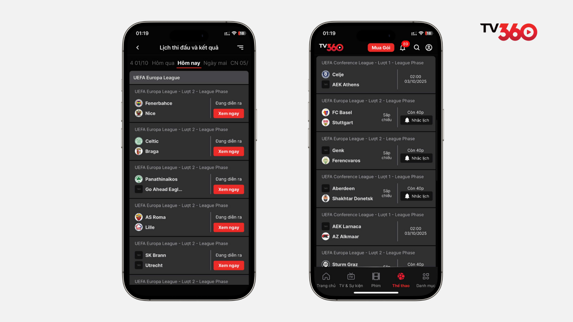 Bạn nhấn xem trực tiếp hoặc hẹn giờ để không bỏ lỡ trận đấu của AC Milan trên TV360. 