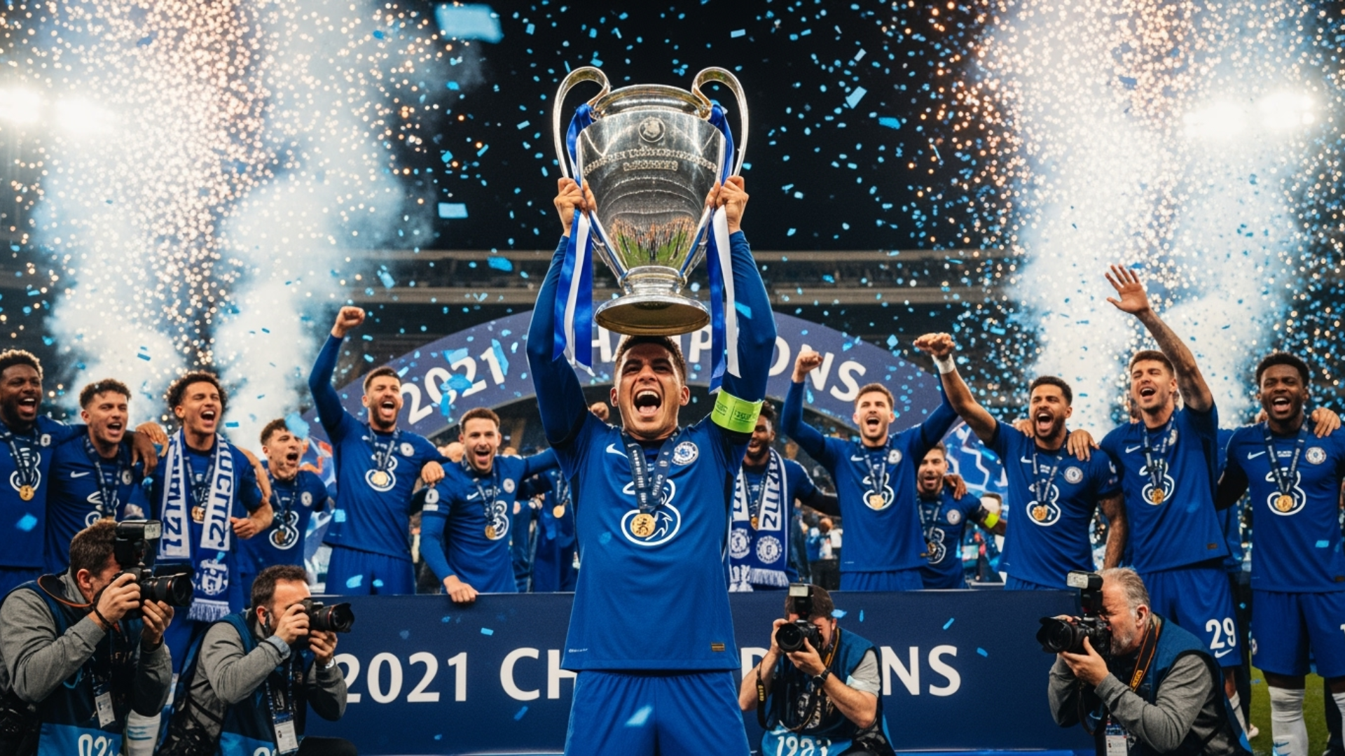 Chelsea lần thứ hai vô địch Champions League sau chiến thắng trước Man City, mở ra kỷ nguyên mới cho dàn sao trẻ như Mount, Havertz, James.