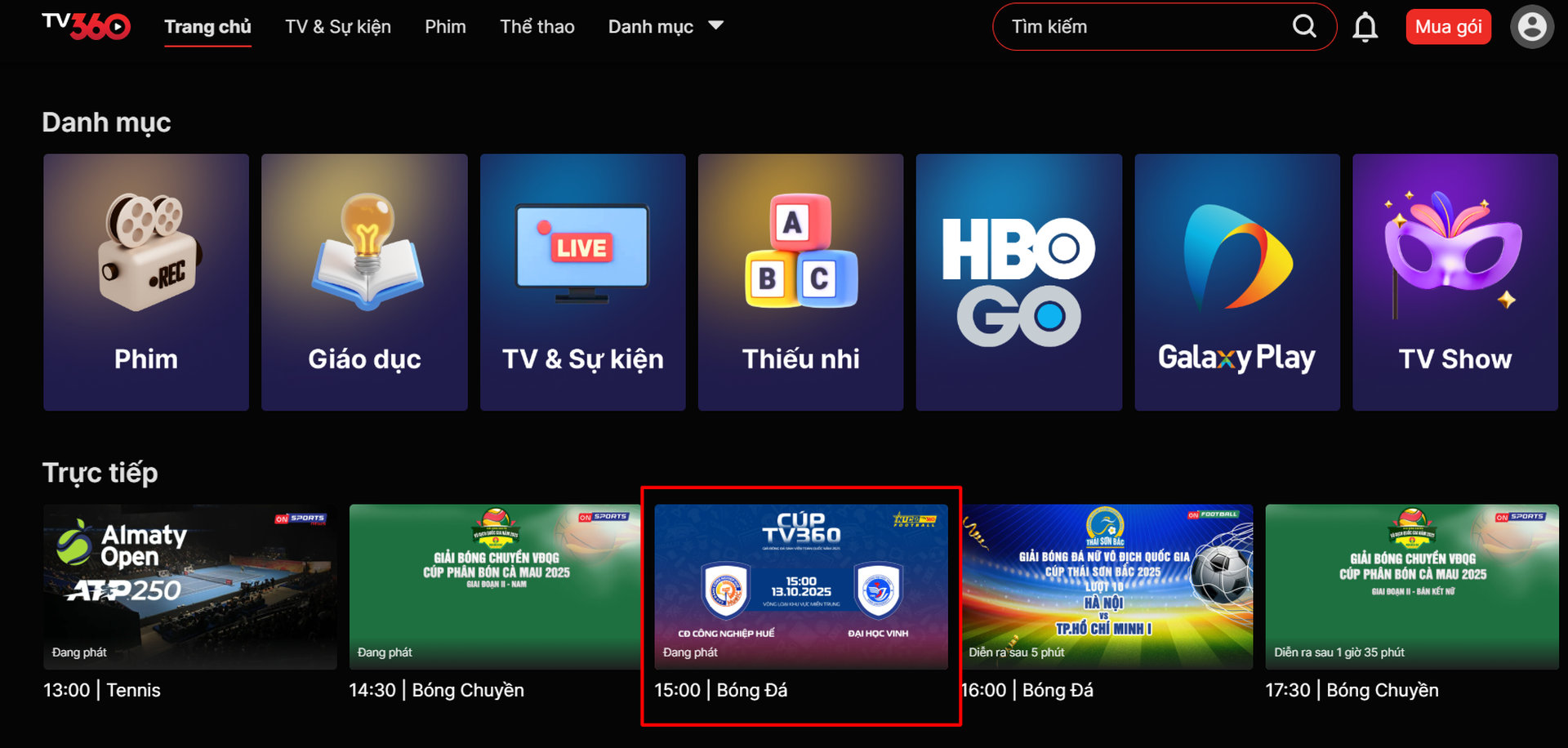 Lịch thi đấu giải bóng đá nam sinh viên toàn quốc 2025