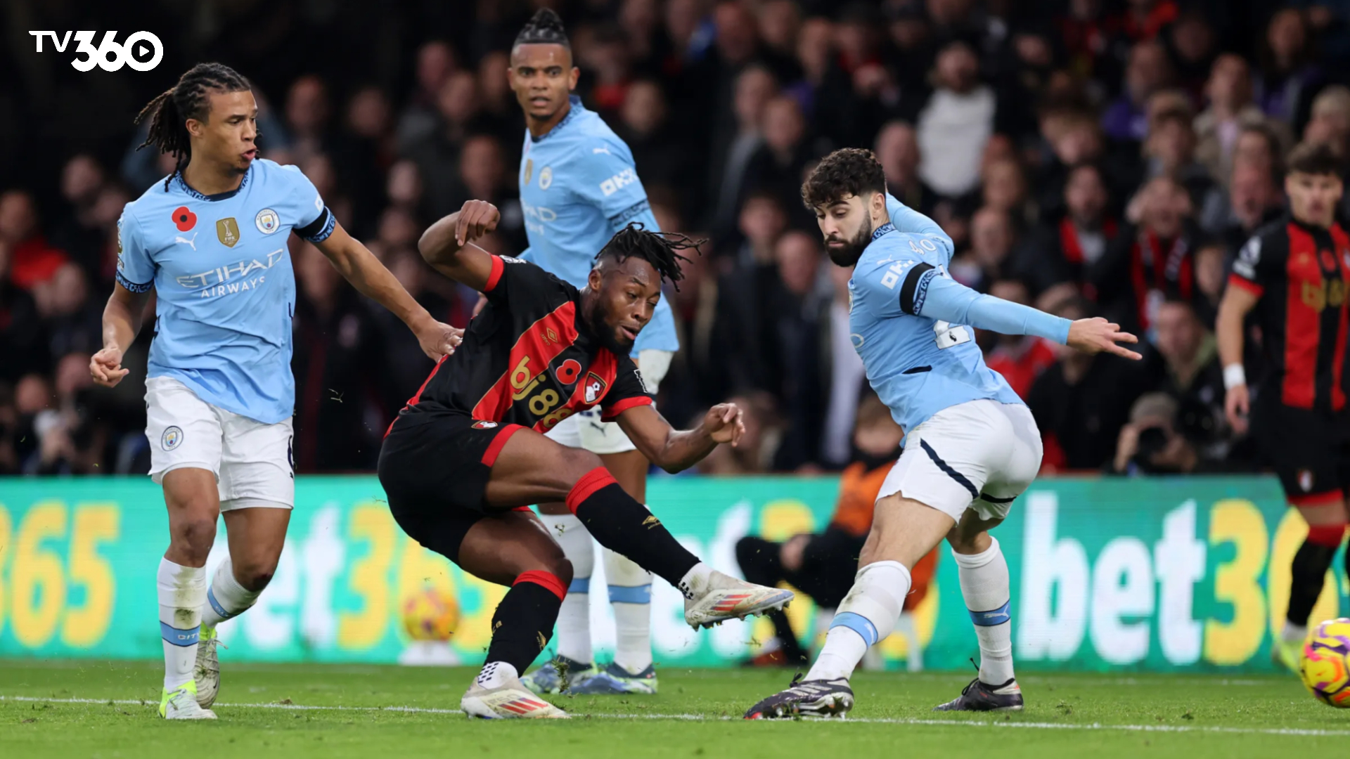 Thống kê bảng thành tích gần đây của Man City vs Bournemouth