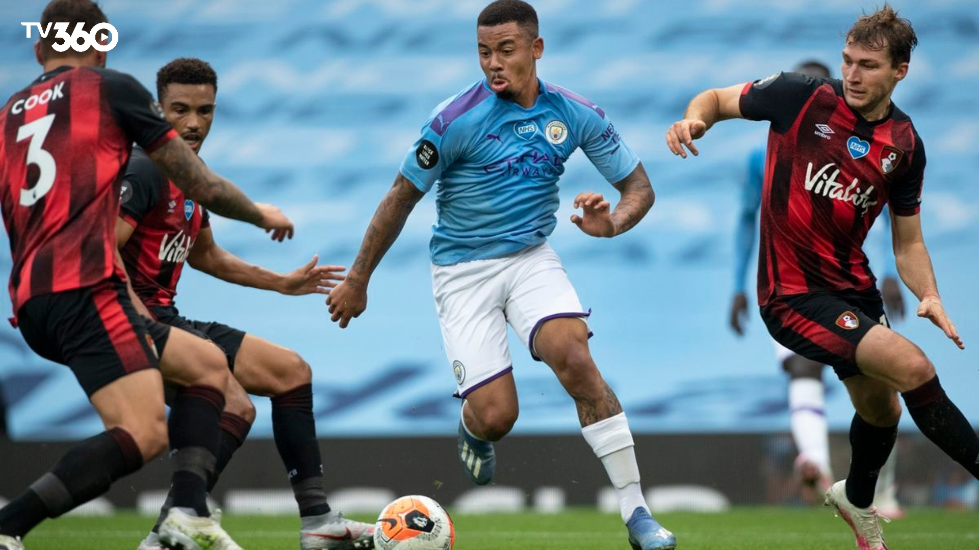 Trận đấu Man City vs Bournemouth