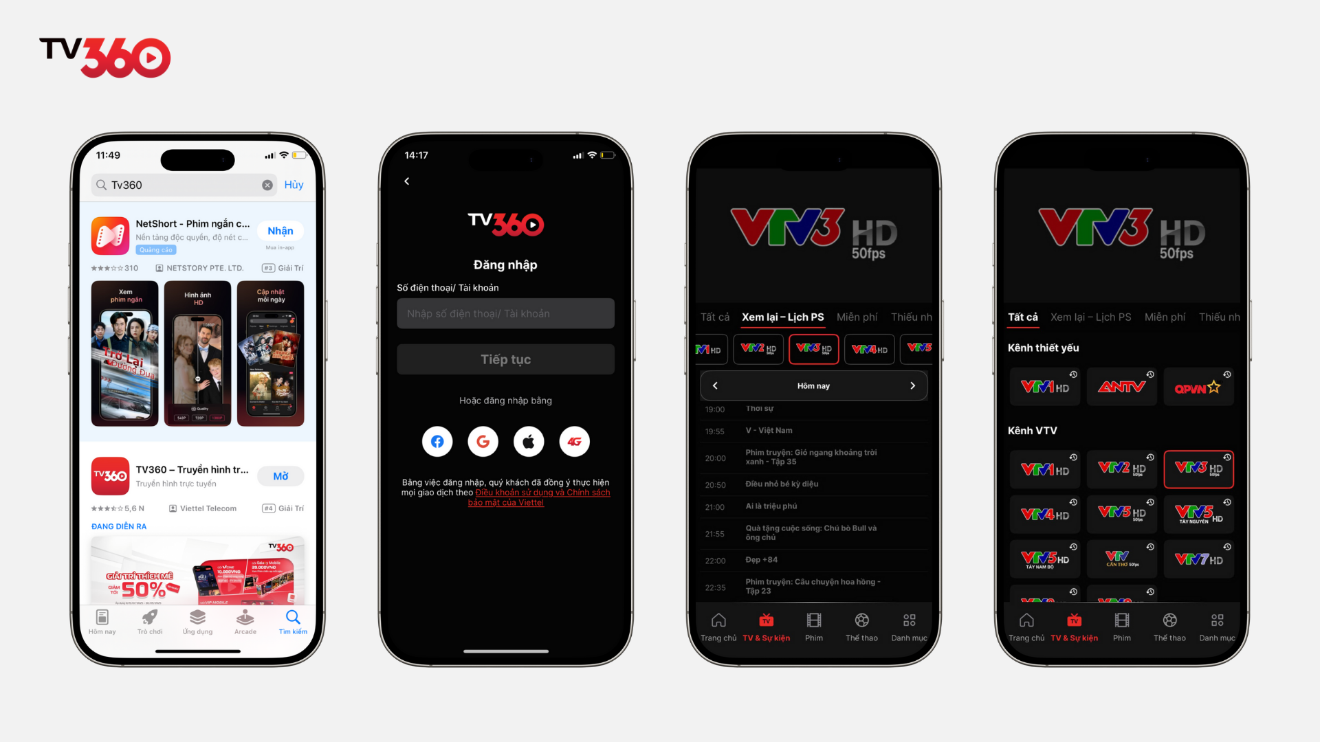 Cách xem Gió Ngang Khoảng Trời Xanh Trên TV360