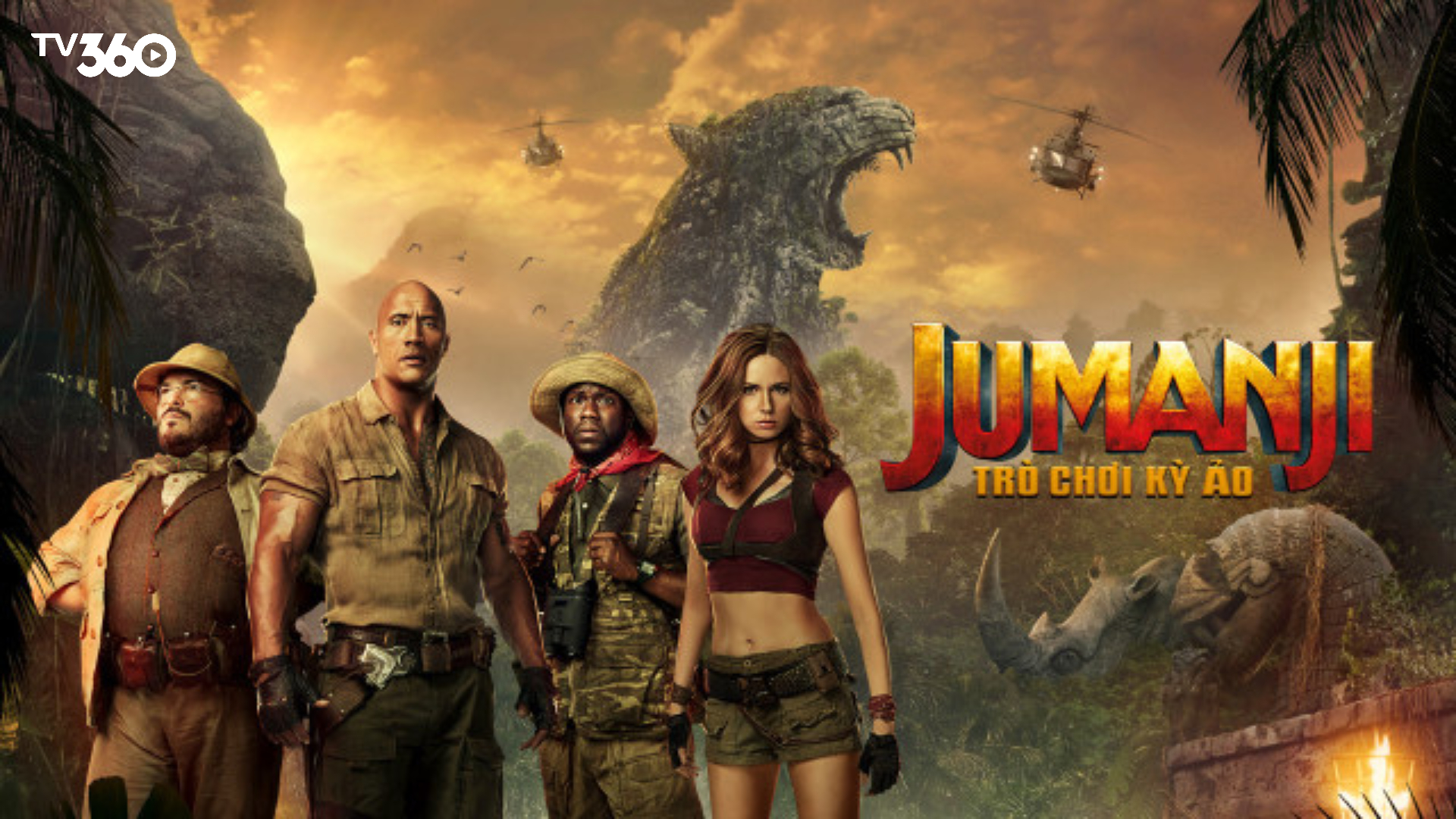 Jumanji: Trò Chơi Kỳ Ảo theo chân 4 nhân vật chính phá đảo thế giới game