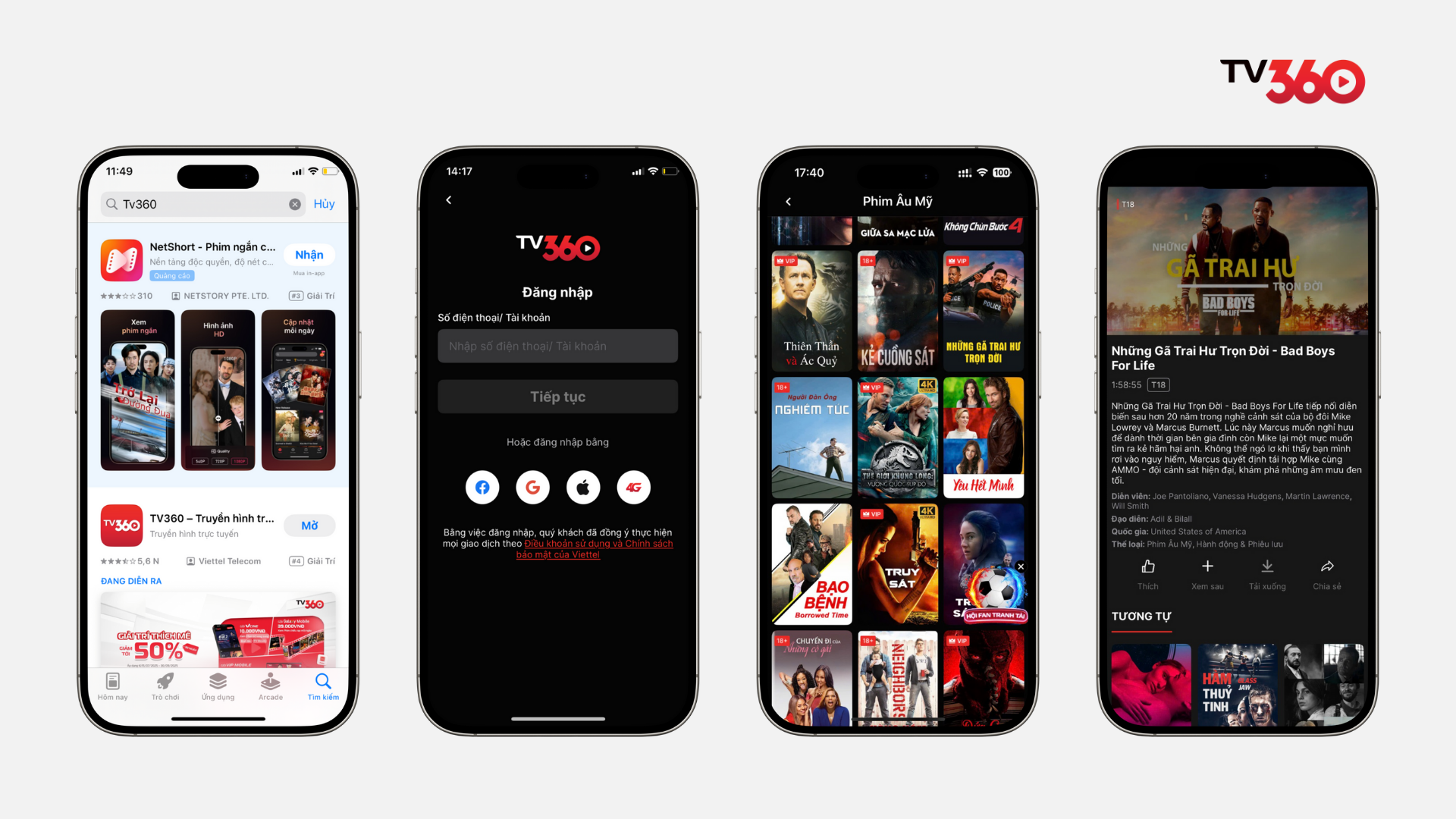 Cách xem Những gã trai hư trên TV360