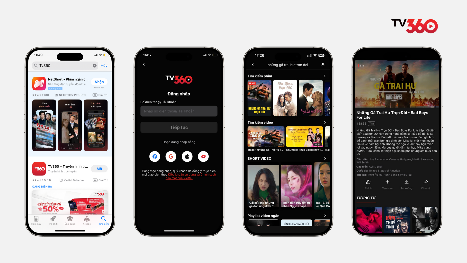 Cách xem Những gã trai hư trên TV360