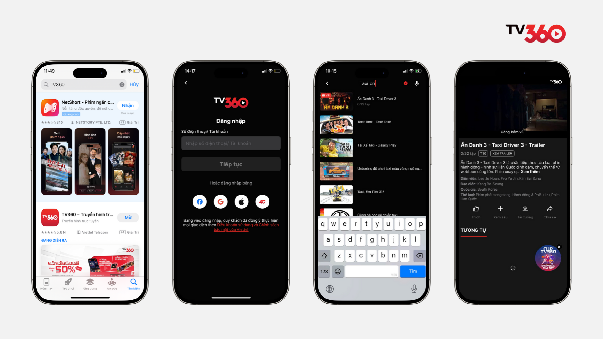 Cách xem Taxi Driver 3 trên TV36