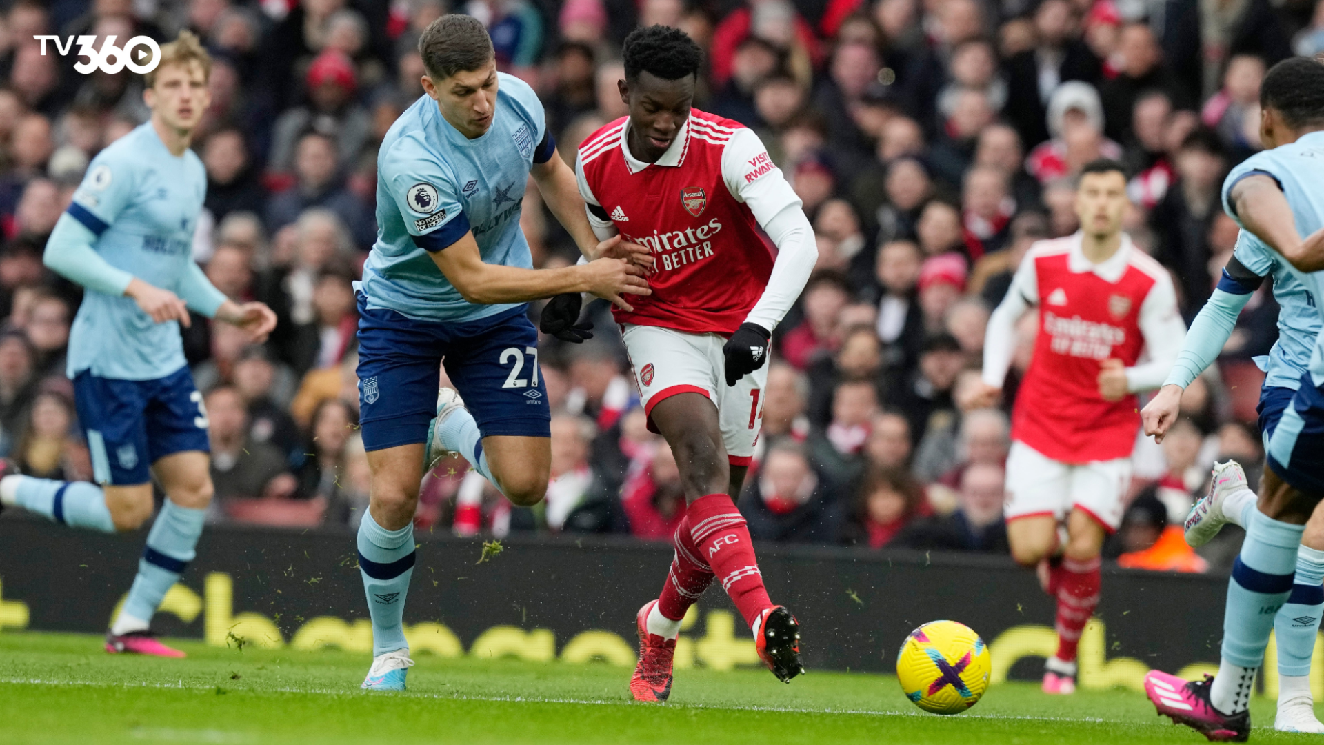 Trận đấu Arsenal vs Brentford