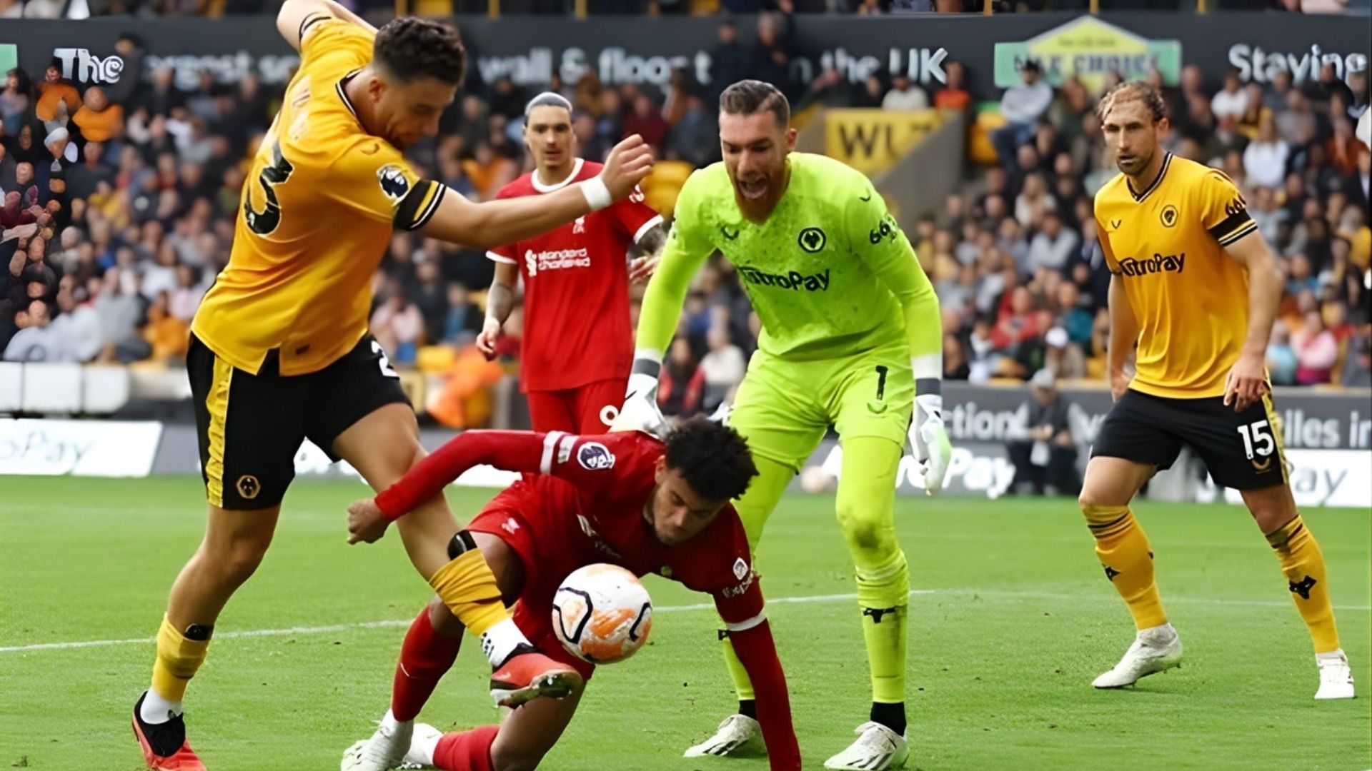 Trận đấu Liverpool vs Wolverhampton