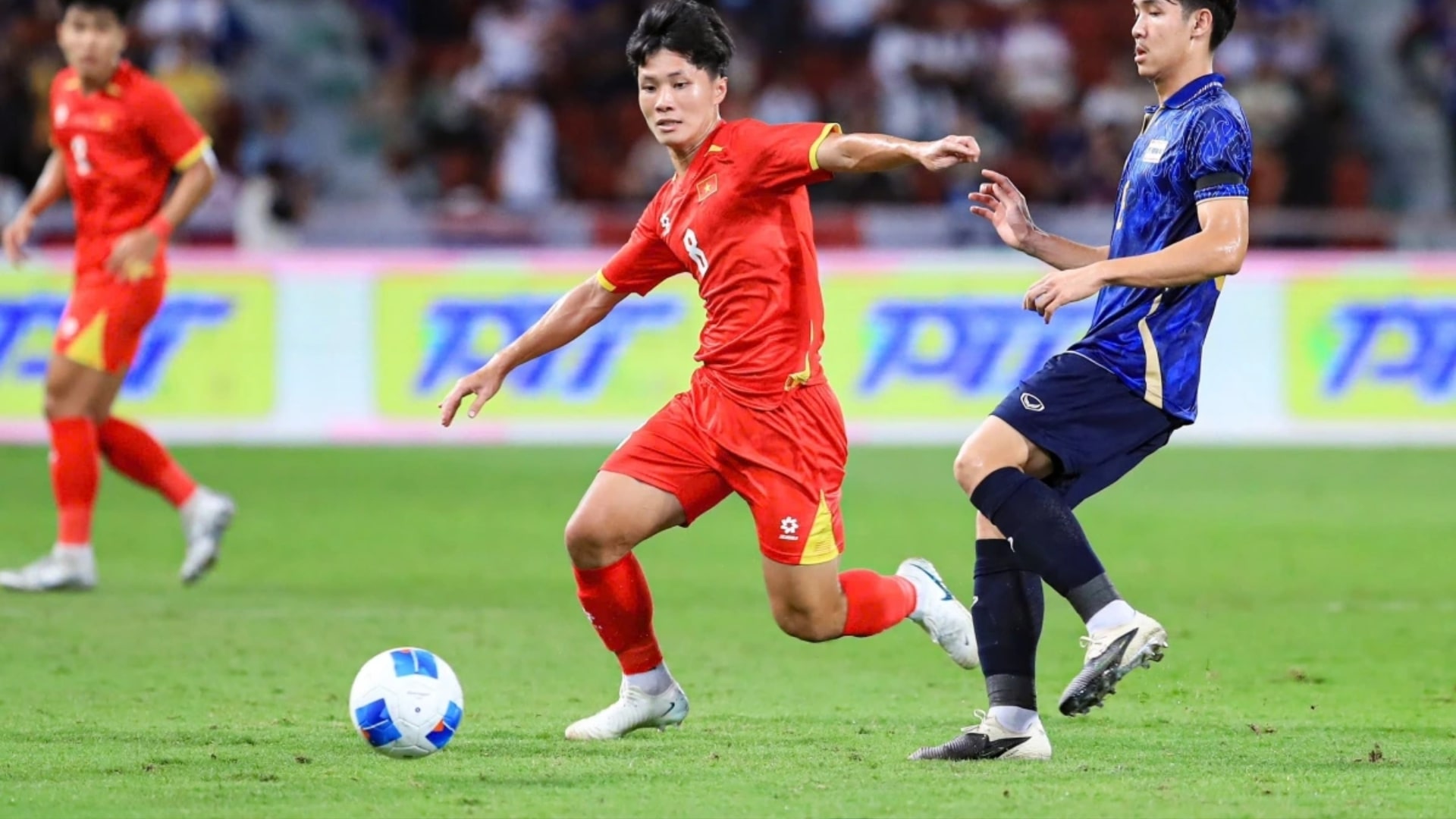 Quốc Cường phạm lỗi dẫn giúp U22 Thái Lan mở bàn tỷ số 1 - 0