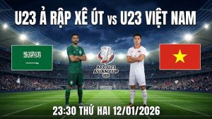 Nhận định U23 Ả Rập Xê Út vs U23 Việt Nam, 23:30 ngày 12/01