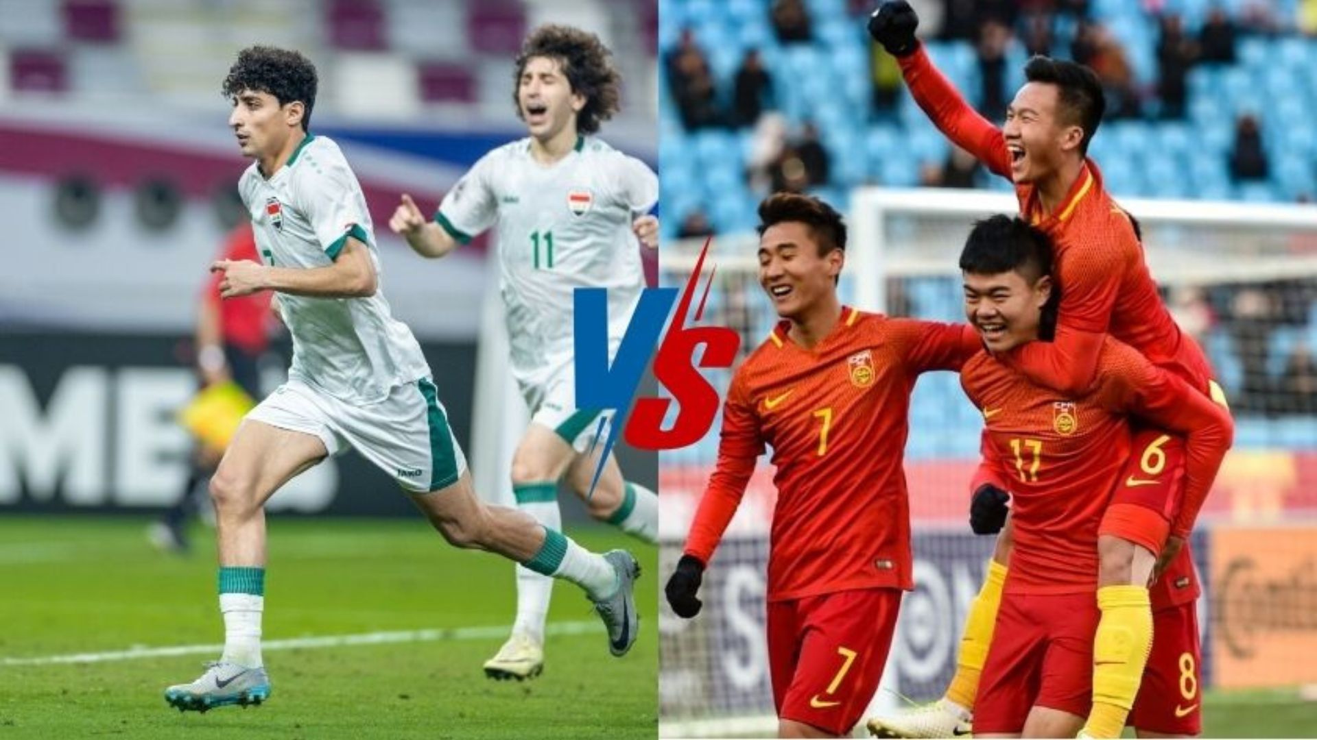 Cuộc đối đầu được mong đợi tại bảng D giữa U23 Iraq vs U23 Trung Quốc