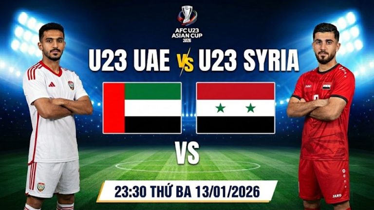 Nhận định U23 UAE vs U23 Syria, 23:30 ngày 13/01