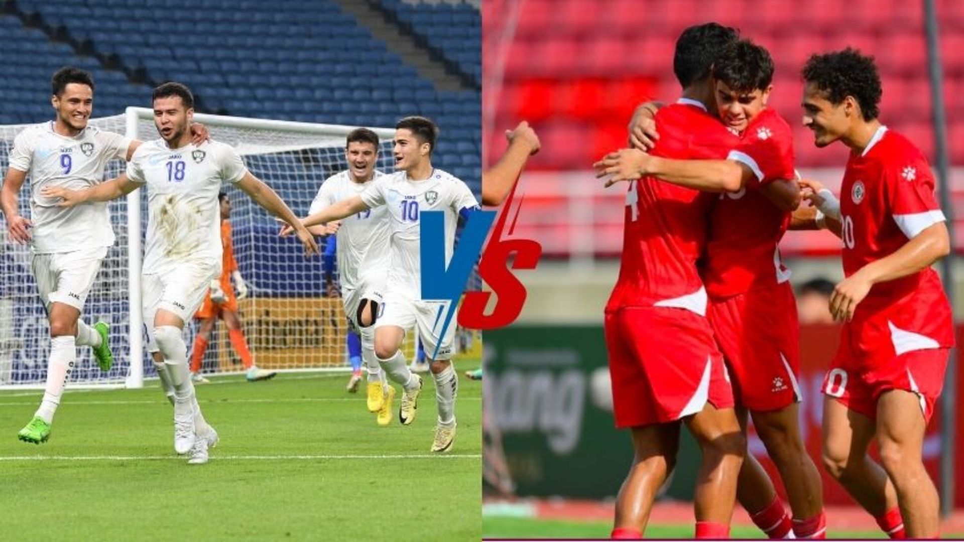 Màn so tài hấp dẫn với phong độ thi đấu thăng cấp giữa U23 Uzbekistan vs U23 Lebanon