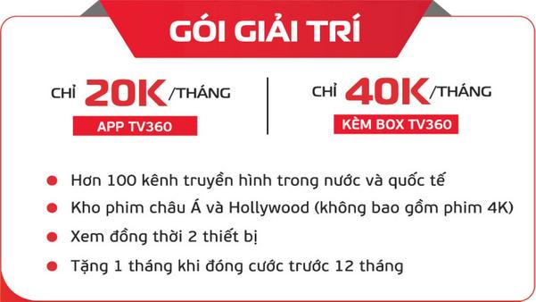 TV360 là nền tảng có phí - chỉ từ 20.000VND/tháng
