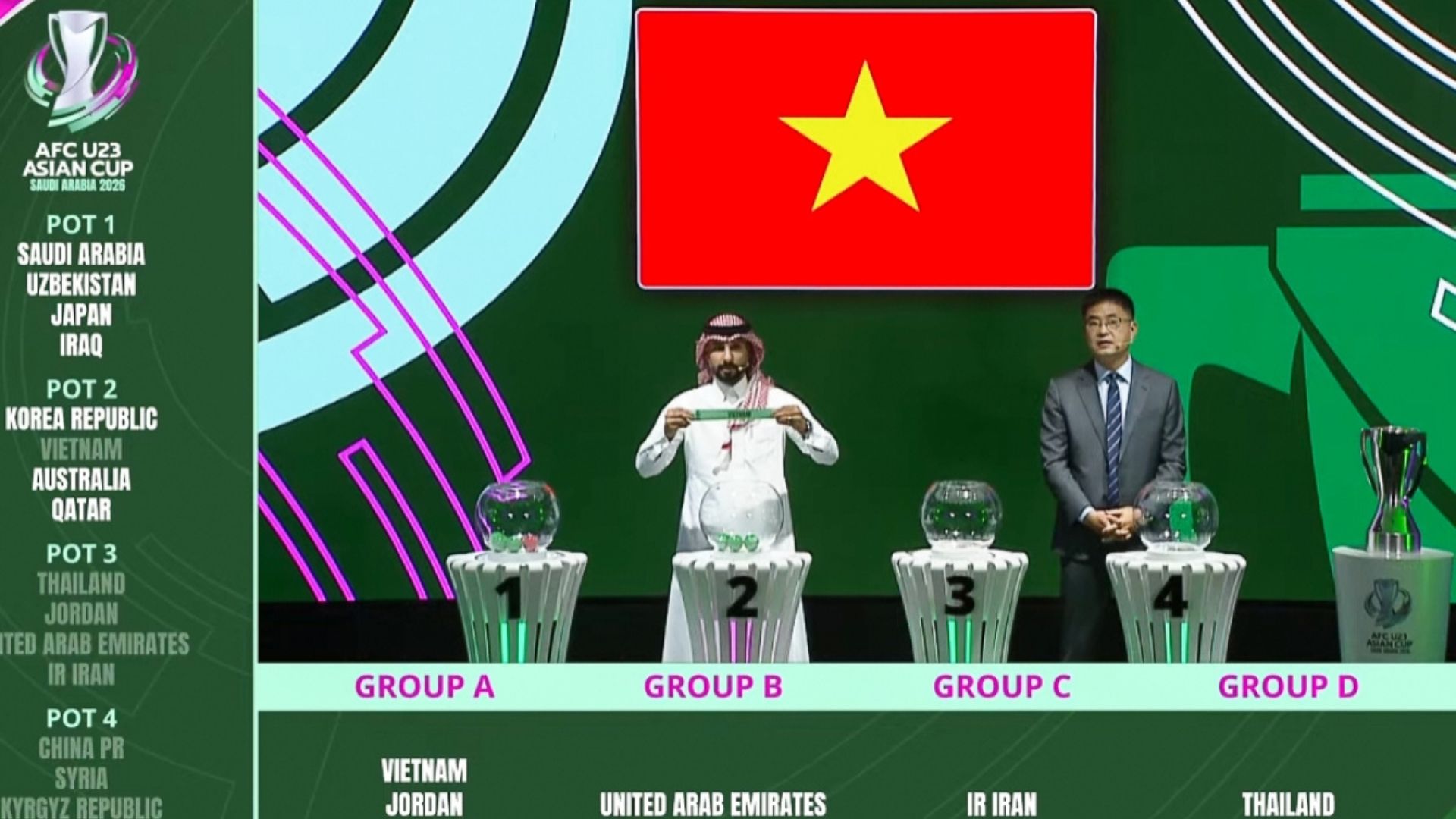 Giải U23 châu Á 2026 quy tụ 16 đội tuyển từ khắp nơi trên châu Á, chia thành 4 bảng đấu vòng tròn tính điểm để chọn ra 8 đội vào tứ kết