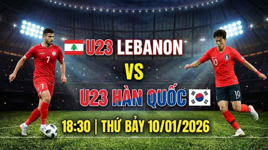 Nhận định U23 Lebanon vs U23 Hàn Quốc, 18:30 Thứ Bảy 10/01