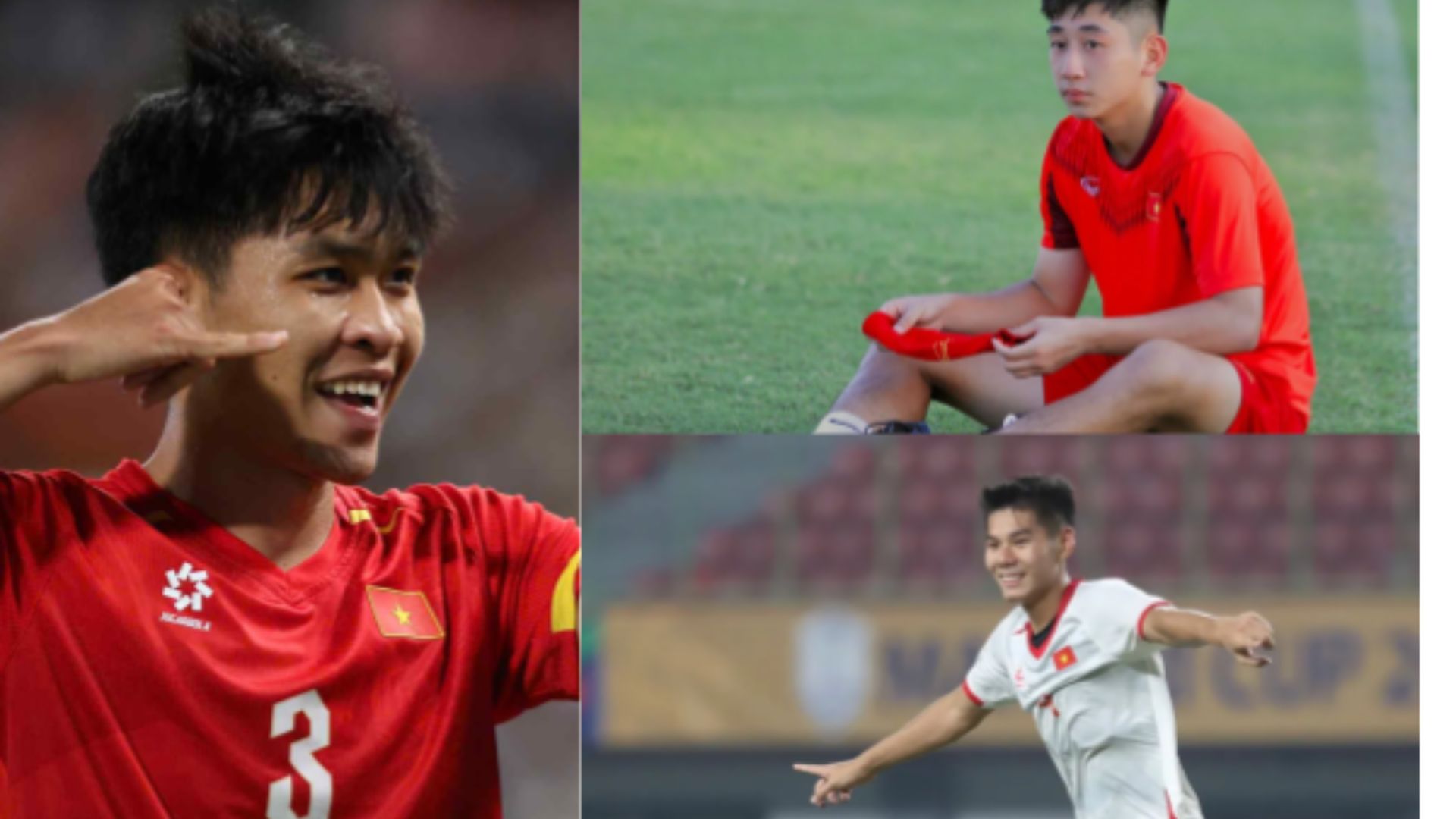 Trung vệ Phạm Lý Đức, Nguyễn Hiểu Minh, Nguyễn Nhật Minh