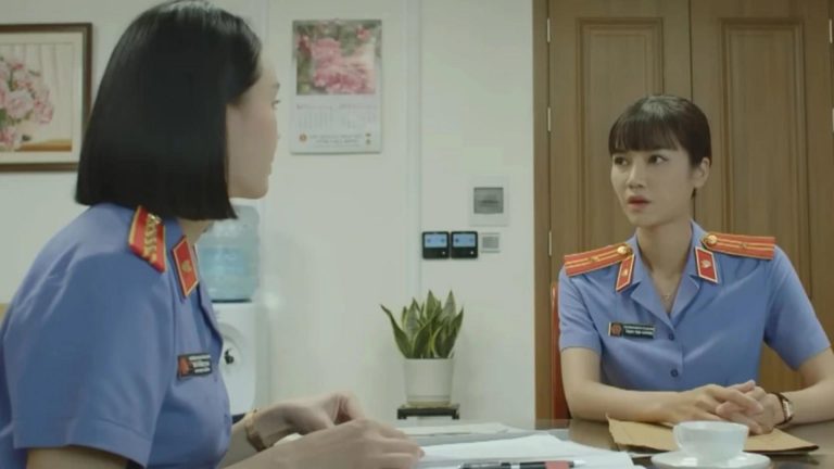 Một phân cảnh của Anh Đào trong phim Lằn Ranh