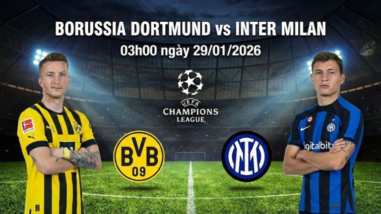 Nhận định Borussia Dortmund vs Inter Milan, 03h00 ngày 29/01