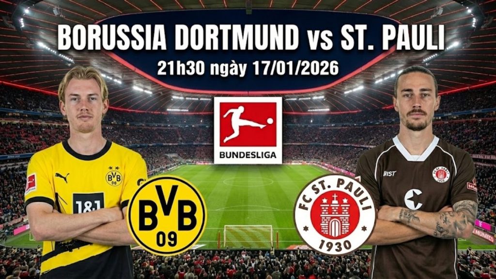 Nhận định Borussia Dortmund vs St. Pauli, 21h30 ngày 17/01