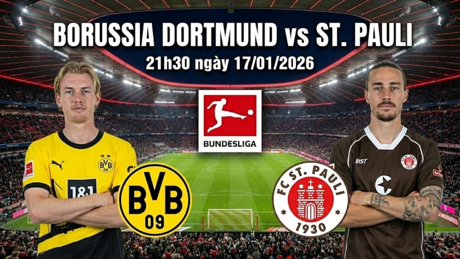Nhận định Borussia Dortmund vs St. Pauli, 21h30 ngày 17/01: Sức mạnh ...