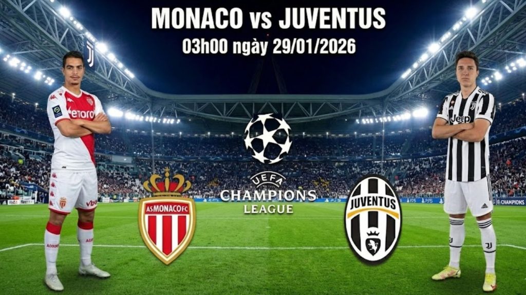 Nhận định Monaco vs Juventus, 03h00 ngày 29/01