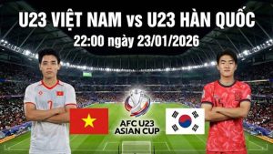 Nhận định U23 Việt Nam vs U23 Hàn Quốc, 22h00 ngày 23/01