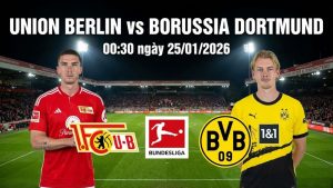 Nhận định Union Berlin vs Borussia Dortmund, 00h30 ngày 25/01