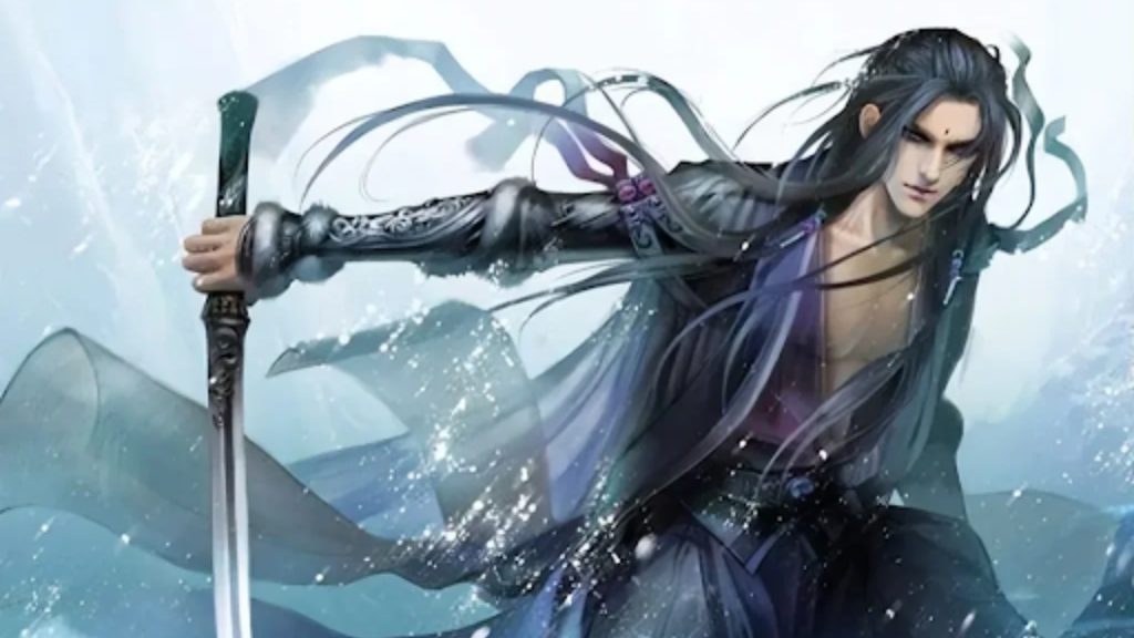 Hứa Thanh với ánh mắt sắc lạnh, cô độc đứng giữa rừng hoang sau khi chứng kiến toàn bộ đồng đội ngã xuống.