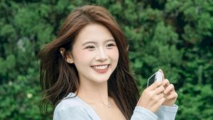 Diễn viên Quỳnh Trang với nụ cười rạng rỡ